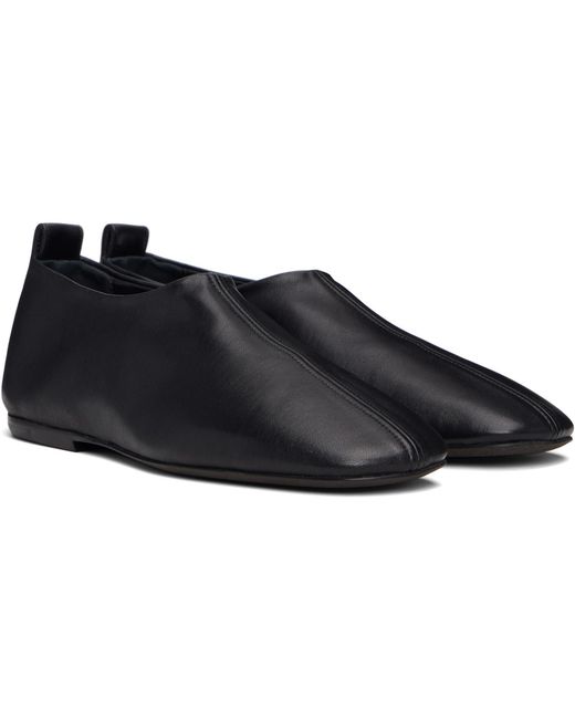 Dries Van Noten Black Square Toe Loafers