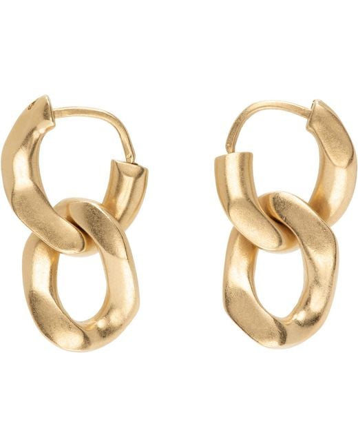 Maison Margiela Metallic Gourmette Collection Earrings