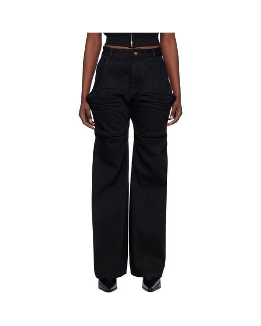 we11done Black Wire Jeans