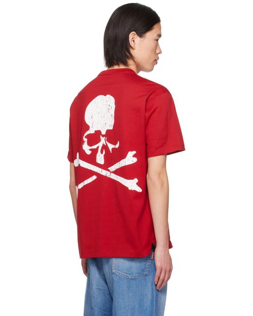 T-shirt rouge à crâne réfléchissant Mastermind Japan pour homme en coloris Red