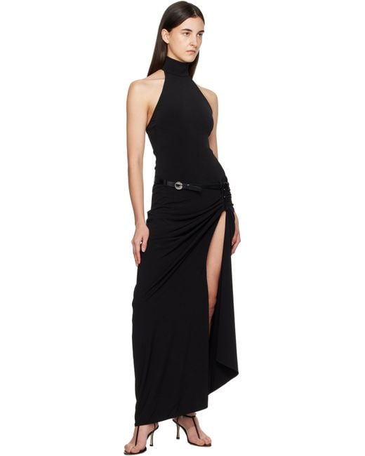 Coperni Black Suspended Halterneck Maxi Dress