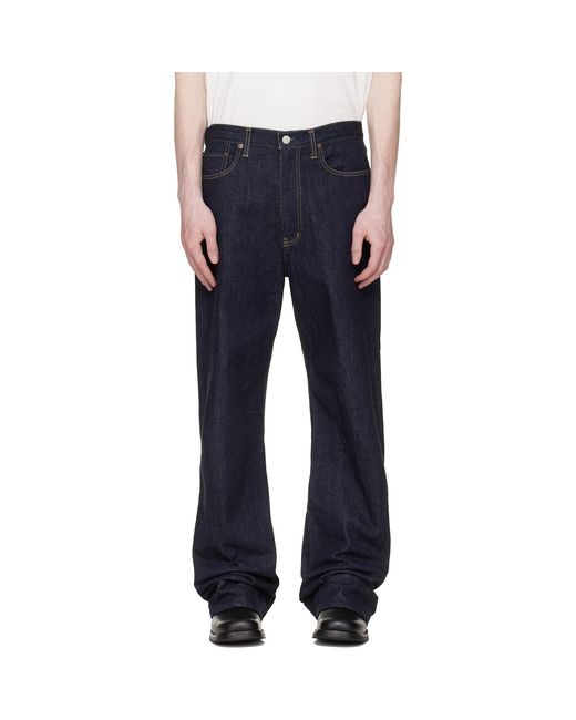 Ssstein Blue Twist Cut Jeans for men