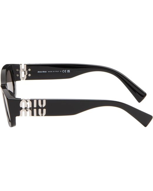 Miu Miu Gray Miu Glimpse Sunglasses