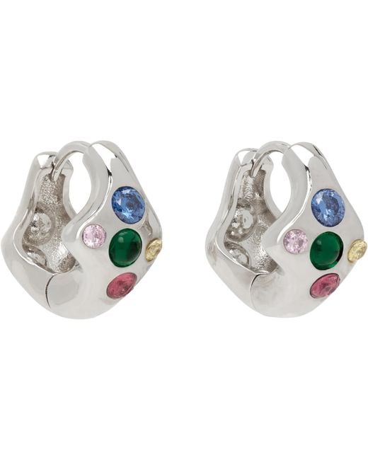 Collina Strada Blue Bat Earrings