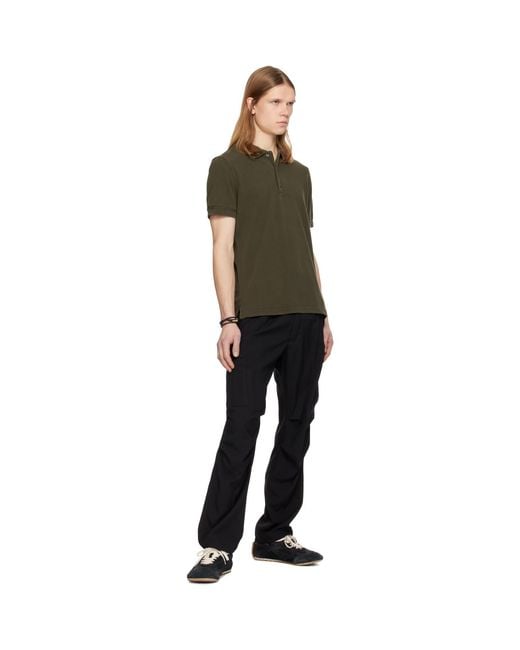 Tom Ford Black Wool Cashmere Cargo Pants for men
