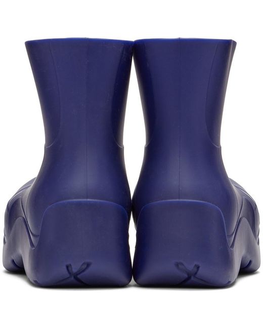 Bottega Veneta Blue Purple Puddle Boots