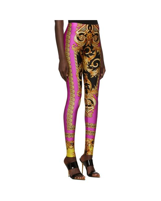 VERSACE 'Barocco’ leggings Multicolor Versace Barocco Leggings – David Lawrence