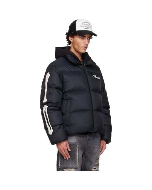 Amiri Blue Bones Down Jacket for men