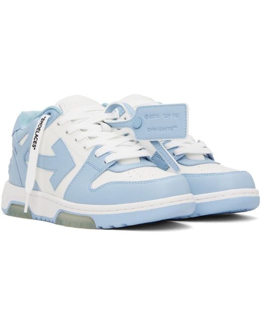 Off-White c/o Virgil Abloh Black White & Blue Out Of Office Sneakers
