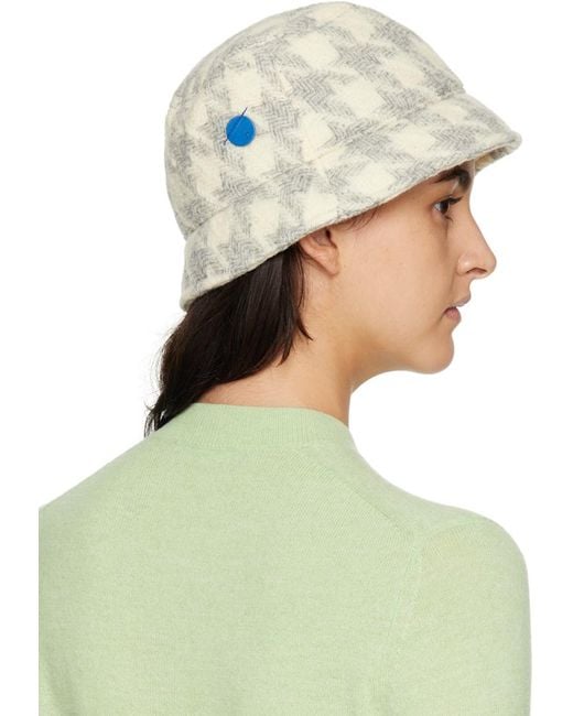 Adererror Green Off- Slant Bucket Hat