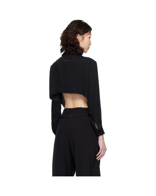 MM6 by Maison Margiela Black Dual-Wear Shirt
