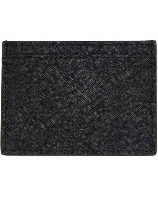 Vivienne Westwood Black Orb Flat Card Holder for men