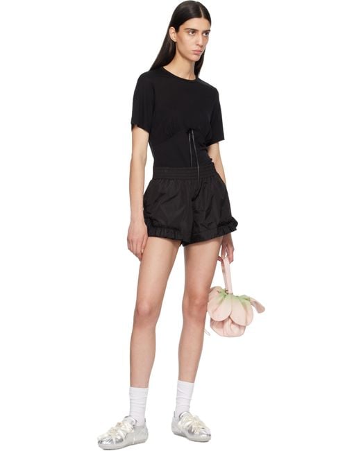 Simone Rocha ブラック Frill Track ショートパンツ Black