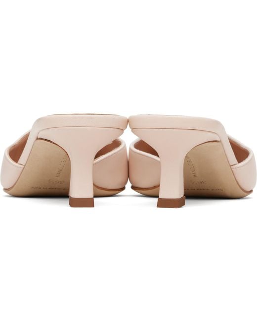 Manolo Blahnik Black Moiramu Mules