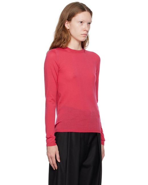 Max Mara Red Pink Pesco Sweater