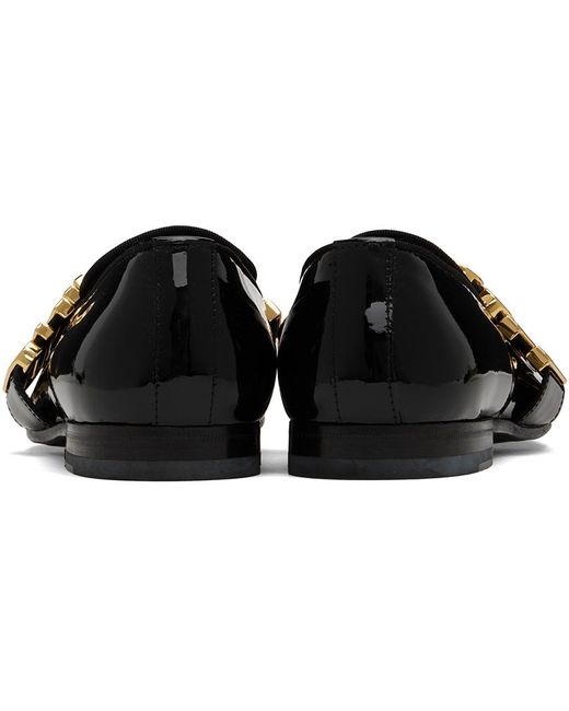 Moschino Black Maxi Lettering Loafers for men