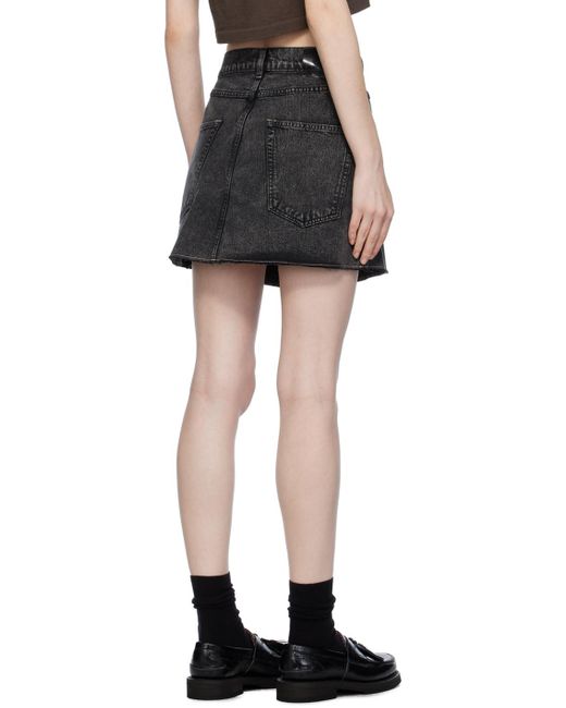 Our Legacy Black Cover Denim Miniskirt