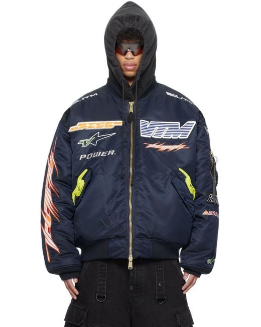 Lyst Bomber Blue for Racing Industries in Jacket Men Alpha Vetements | Edition