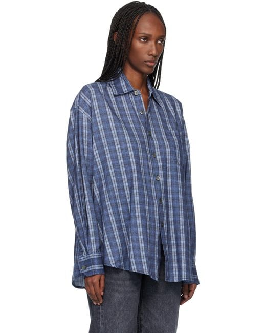 Our Legacy Borrowed Shirt in Blue | Lyst UK