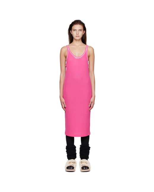 Robe Courte Côtelée Rose Doublet en coloris Pink