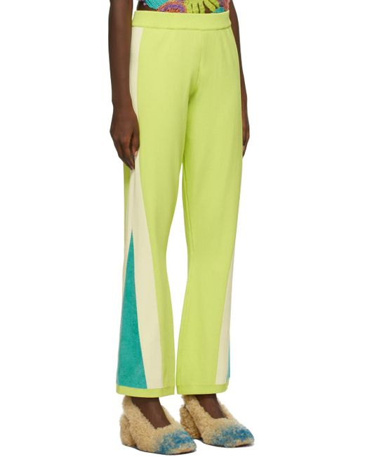 Marco Rambaldi Yellow Green Contrast Track Lounge Pants