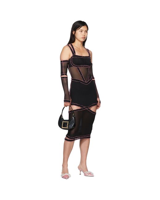 Nφdress Black Ssense Exclusive & Nylon Midi Dress