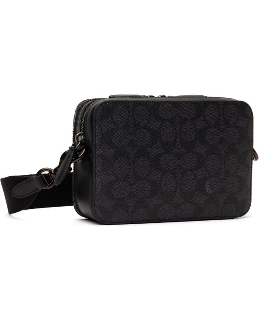 メンズ COACH ブラック Charter クロスボディバッグ Black