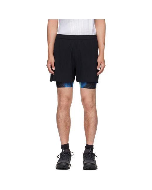 On Shoes Black Pace Shorts for men