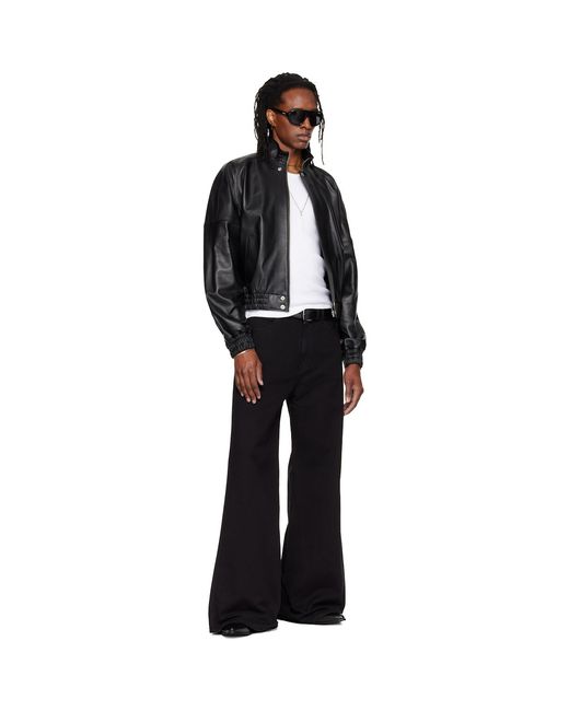 Lu'u Dan Black Denim Phat Jeans for men