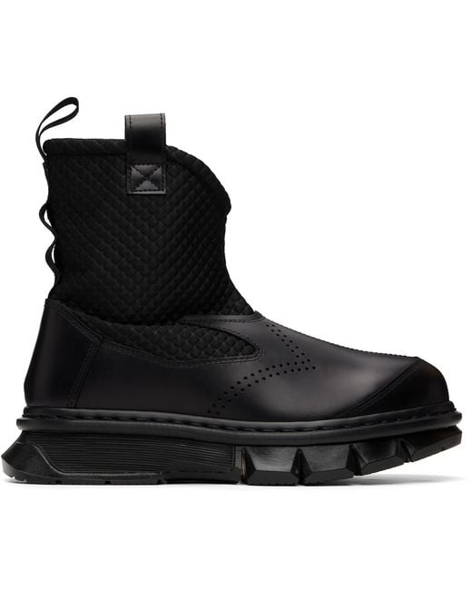 Dr. Martens Black Qubist Rigger Boots for men