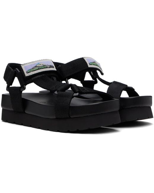 Bottega Veneta Black Trip Sandals