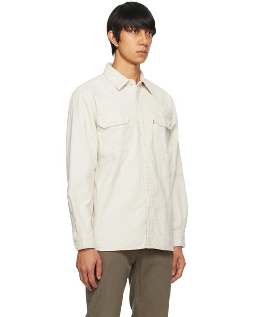 Levi's White Jackson Shirt for men