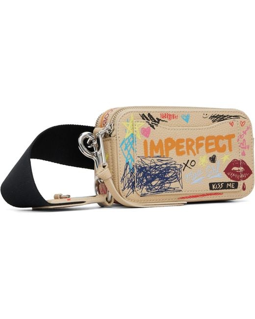Marc Jacobs Black 'The Punk Scribble Snapshot' Bag