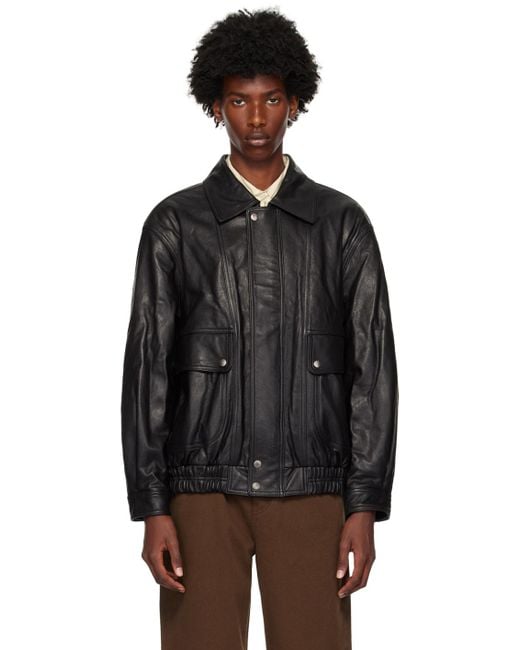 DUNST Oversized Vintage Leather Jacket in Black for Men | Lyst DUNST Oversized Vintage Leather Jacket in Black for Men | Lyst
