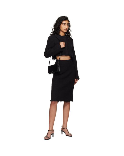 Jil Sander Black Tangle Wallet Bag
