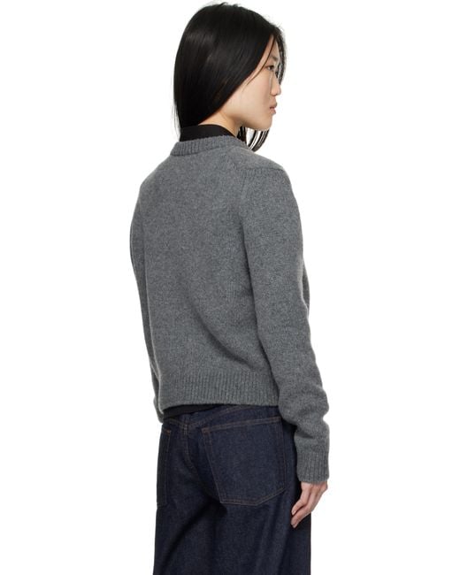 &Daughter グレー Glenn Vネックセーター Black