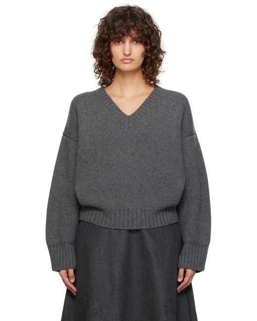 Rohe グレー Compact Vネックセーター Gray