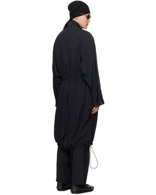 Y-3 Black 3-Stripes Coat for men