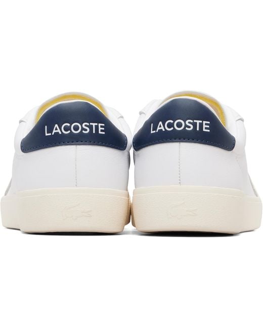 Lacoste White Baseshot Pro Sneakers for men