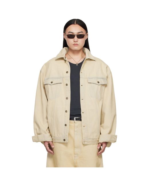 Lu'u Dan Natural Off- Drifter Denim Jacket for men