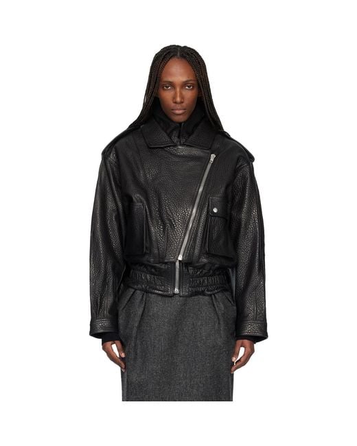 Isabel Marant Black Aneli Leather Jacket