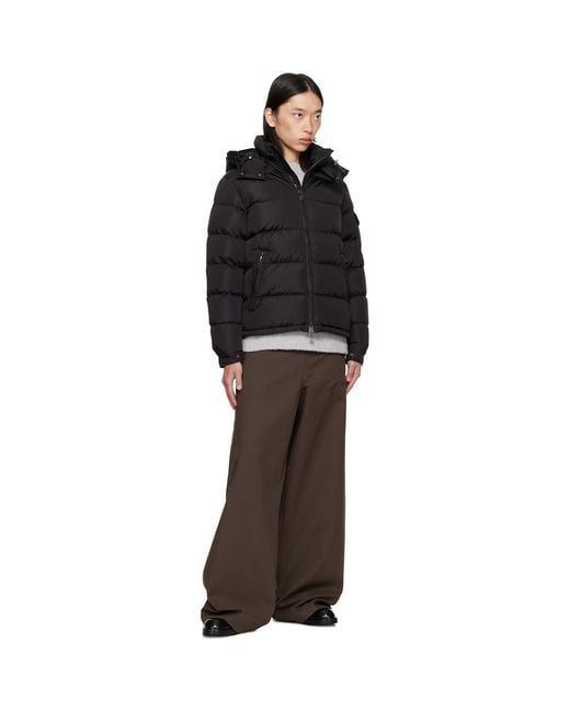 Moncler Black Maya Matte Short Down Jacket for men