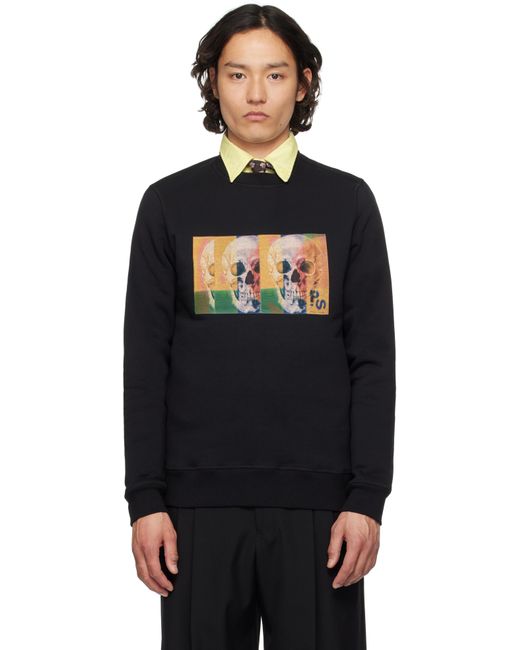 メンズ Paul Smith ブラック Skull Square スウェットシャツ Black