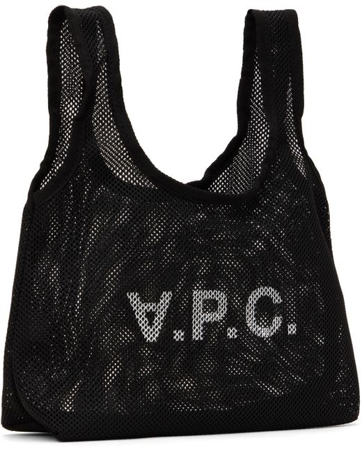 メンズ A.P.C. ブラック ミニ Rebound ショッピングトート Black