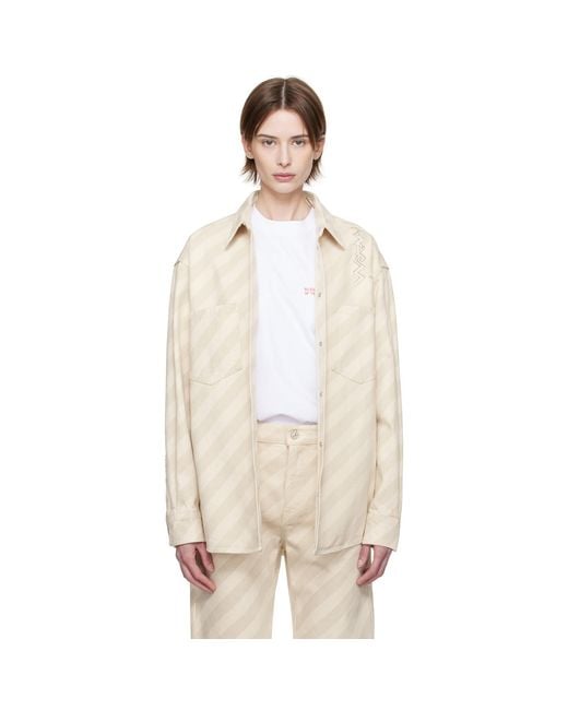 Marni Natural Boxy Denim Shirt