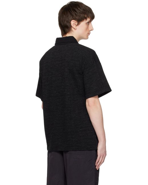 Schnayderman's Black Garment-dyed Polo for men