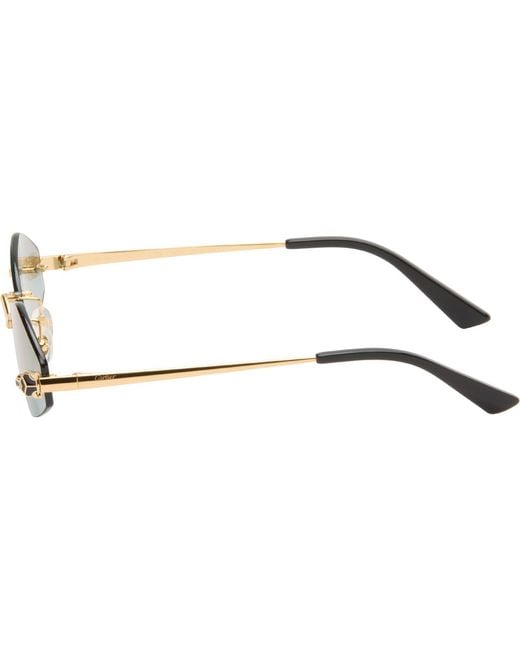 Cartier Black 'Panthère De Sunglasses for men