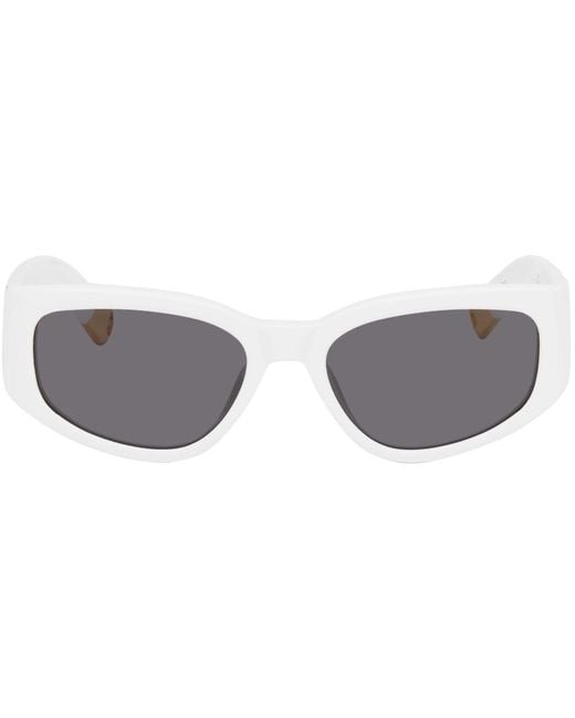 Jacquemus Black White 'les Lunettes Gala' Sunglasses for men