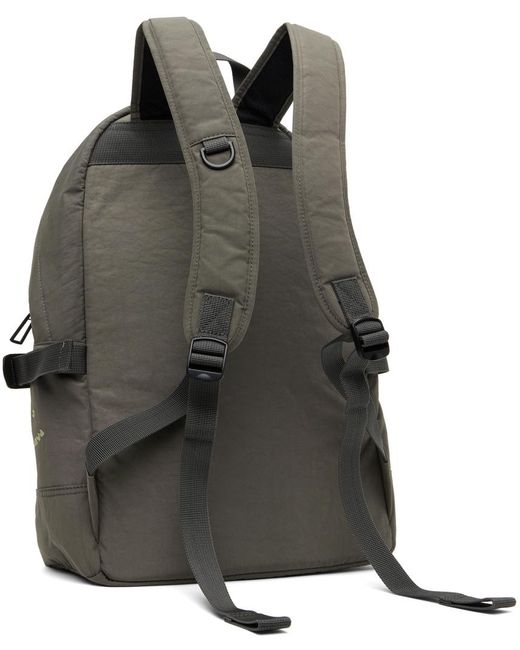 PS by Paul Smith Gray Happy Face Backpack for men