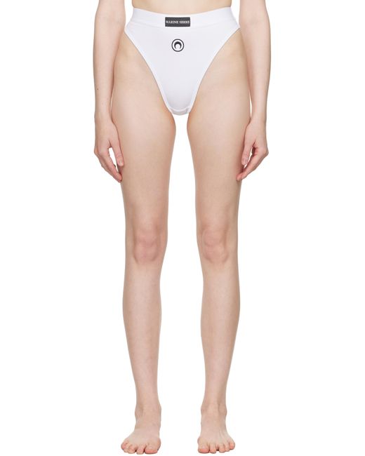 MARINE SERRE Multicolor Moon Logo Stretched Jersey High-Waist Briefs